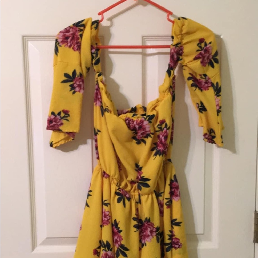 Off the sleeve romper